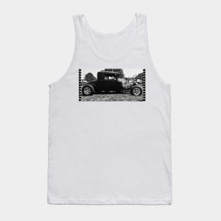 Black and White Hot Rod Tank Top